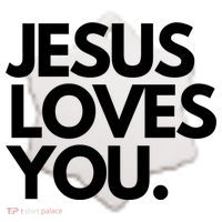 Jesus Loves You Christian Cute Gift Ceramic Ornament thumb 2