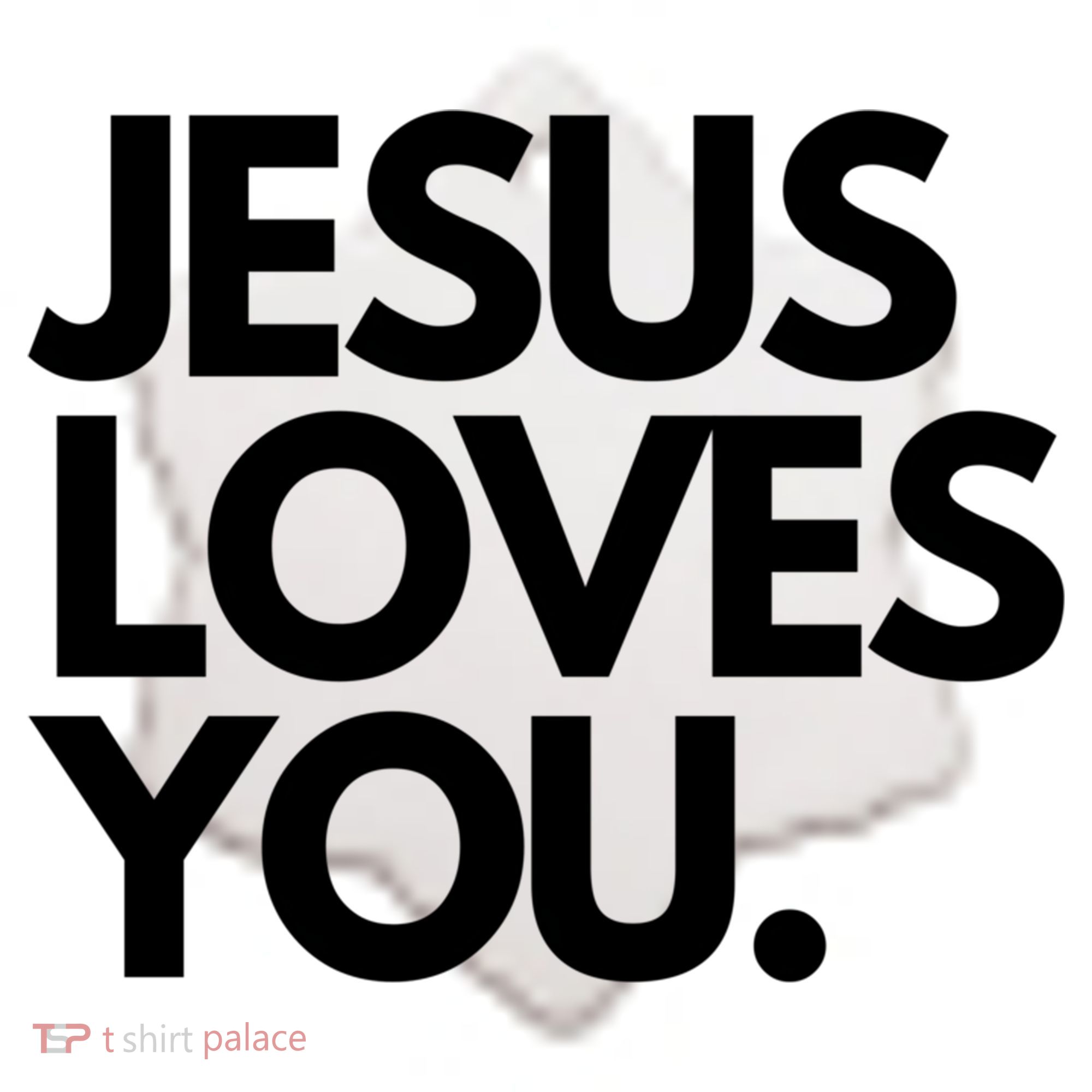 Jesus Loves You Christian Cute Gift Ceramic Ornament