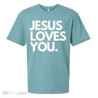 Jesus Loves You Christian Cute Gift Sueded Cloud Jersey T-Shirt thumb 0
