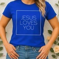 Jesus Loves You Women's T-Shirt thumb 2