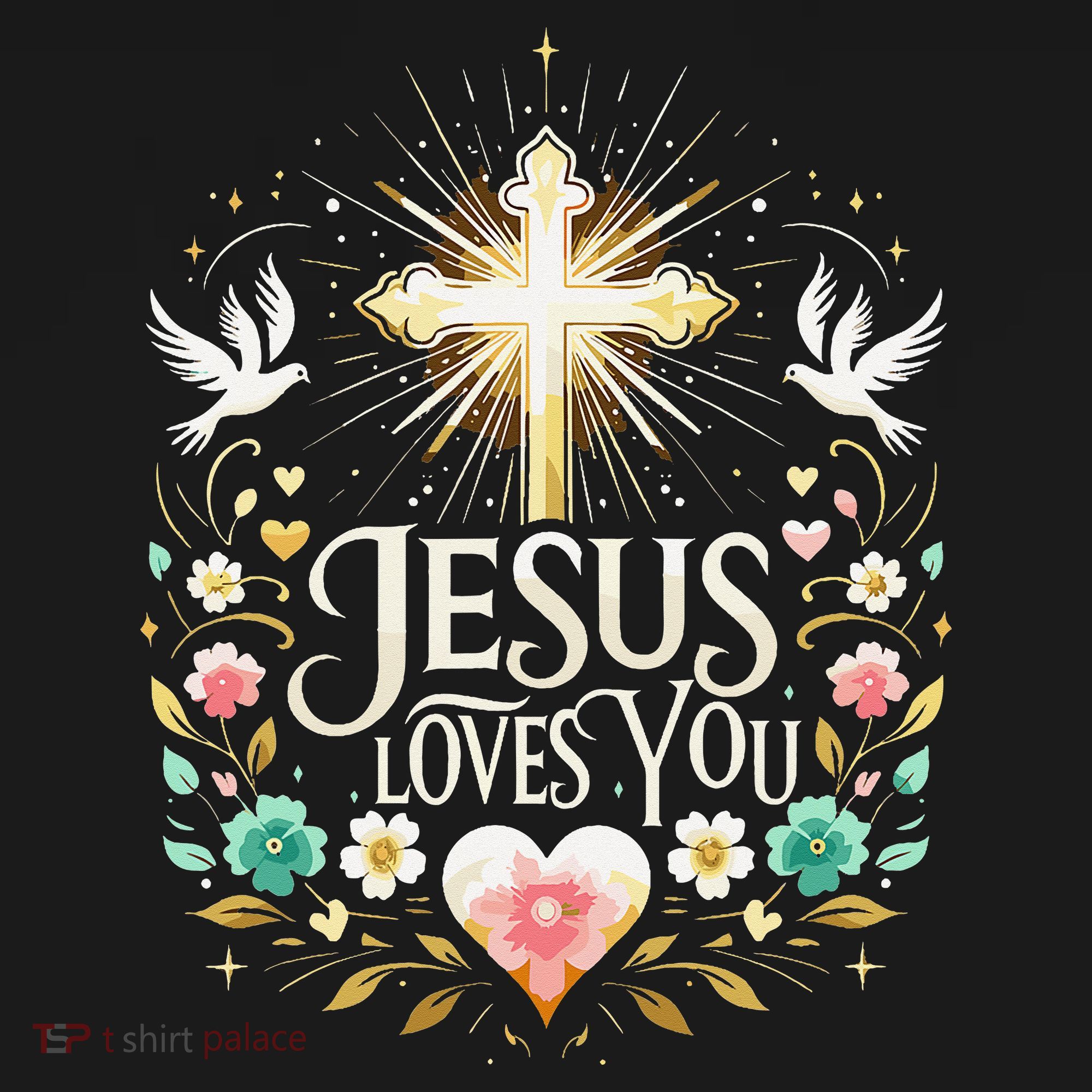 Jesus Loves You Faith Religious Catholic Christian Pastor Women's Tank Top