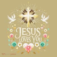 Jesus Loves You Faith Religious Catholic Christian Pastor T-Shirt thumb 7