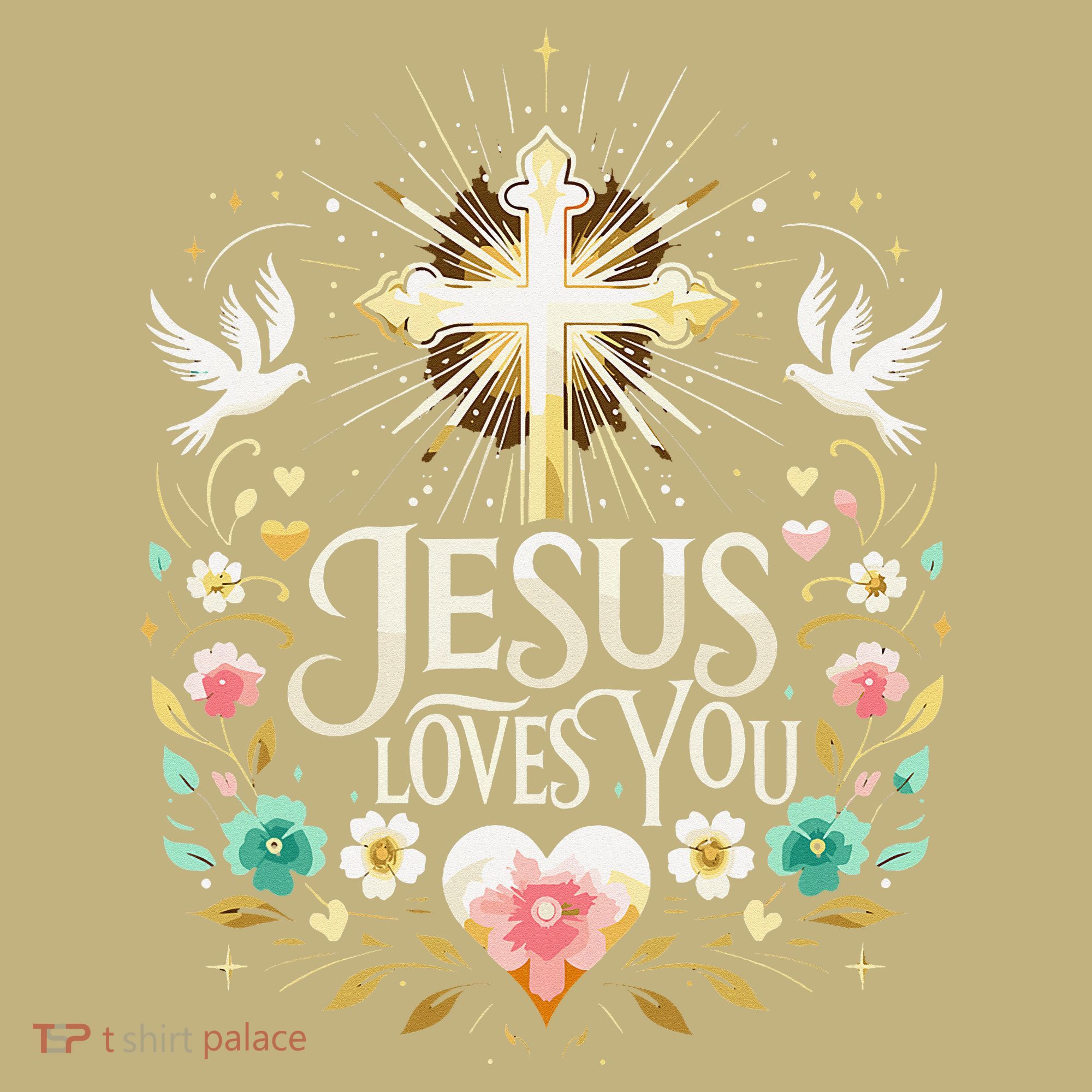 Jesus Loves You Faith Religious Catholic Christian Pastor T-Shirt