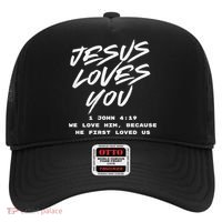 JESUS LOVES YOU 1 JOHN 419 Hat thumb 0