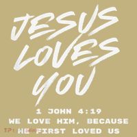 JESUS LOVES YOU 1 JOHN 419 Sweatshirt thumb 2