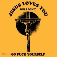 Jesus Loves You But I Don't Go Fuck Yourself Pom Pom 12in Knit Beanie thumb 2