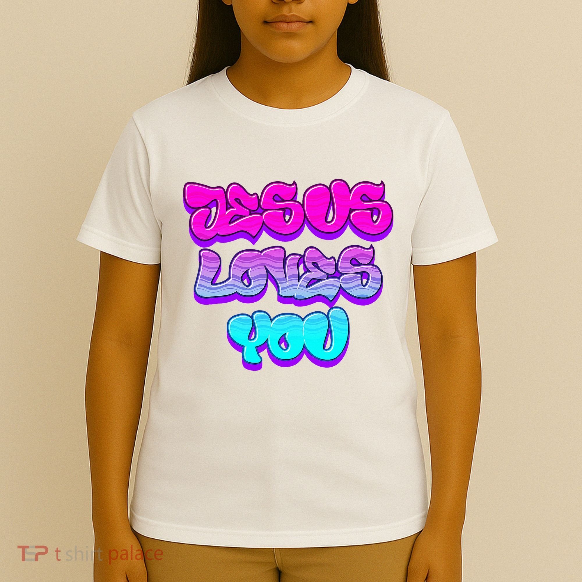 Jesus Loves You Graffiti Christian T-Shirt