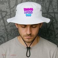 Jesus Loves You Graffiti Christian Bucket Hat thumb 2
