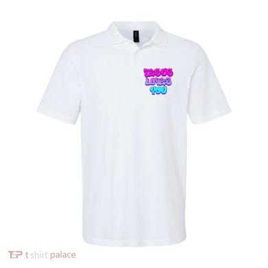 Jesus Loves You Graffiti Christian Polo