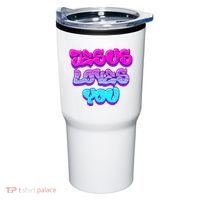 Jesus Loves You Graffiti Christian Tumbler thumb 0