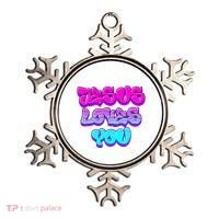 Jesus Loves You Graffiti Christian Ornament thumb 0