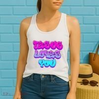 Jesus Loves You Graffiti Christian Women's Tank Top thumb 2