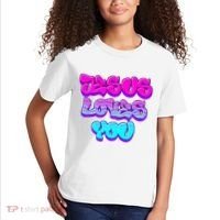 Jesus Loves You Graffiti Christian Kids T-Shirt thumb 2