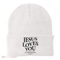 Jesus Loves You We Love Each Other Beanie thumb 0