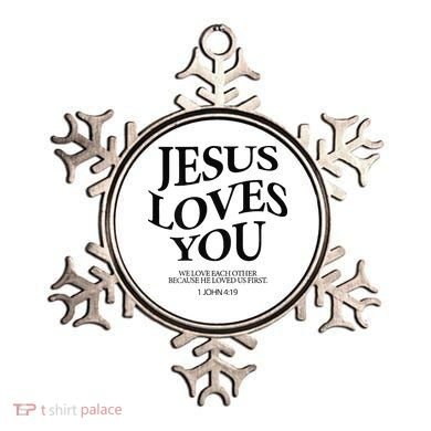 Jesus Loves You We Love Each Other Ornament
