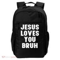 Jesus Loves You Bruh Backpack thumb 0