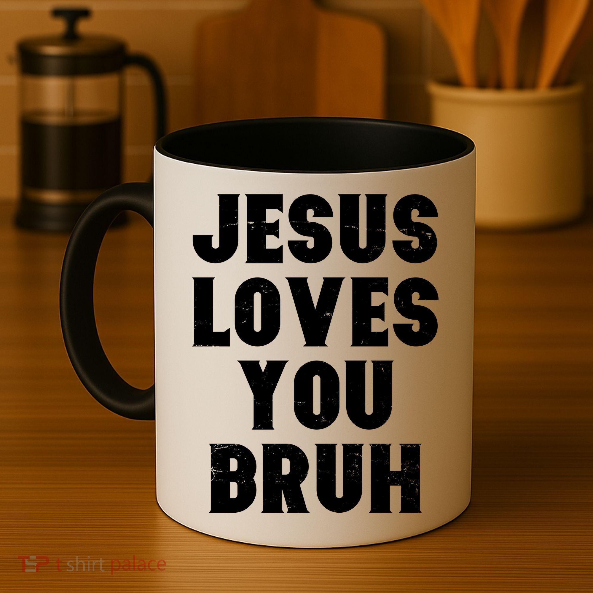 Jesus Loves You Bruh Coffee Mug