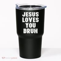 Jesus Loves You Bruh Tumbler thumb 0