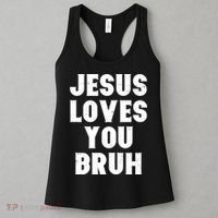 Jesus Loves You Bruh Women's Tank Top thumb 3