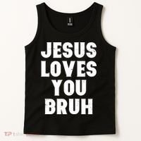 Jesus Loves You Bruh Tank Top thumb 2