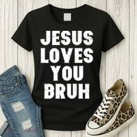 Jesus Loves You Bruh Women's T-Shirt thumb 3