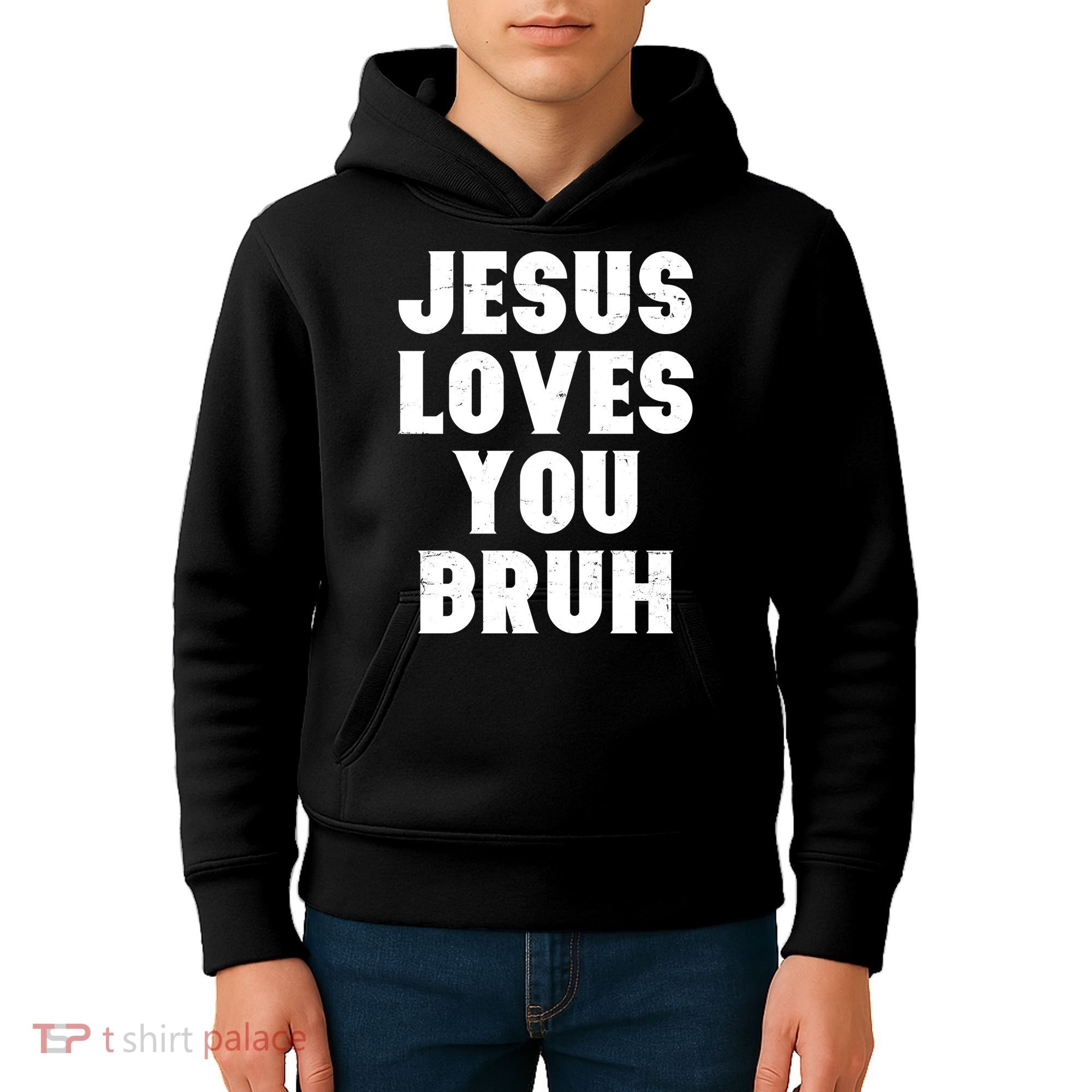 Jesus Loves You Bruh Kids Hoodie