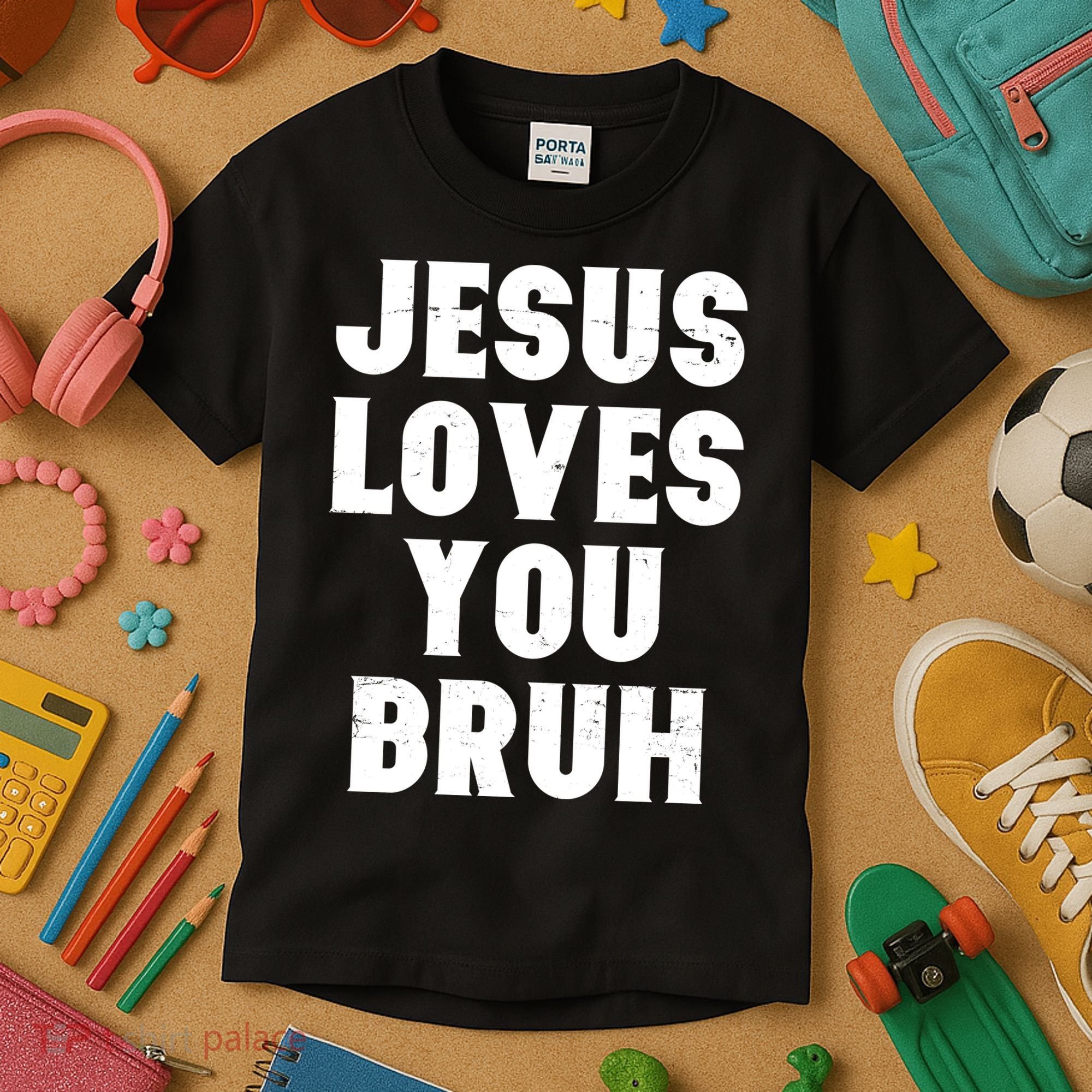 Jesus Loves You Bruh Kids T-Shirt