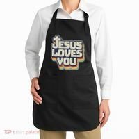 Jesus Loves You Christian Apron thumb 2