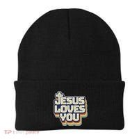 Jesus Loves You Christian Beanie thumb 0