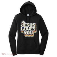 Jesus Loves You Christian Women's Hoodie thumb 0