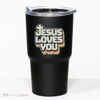 Jesus Loves You Christian Tumbler thumb 0