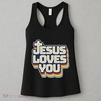 Jesus Loves You Christian Women's Tank Top thumb 3