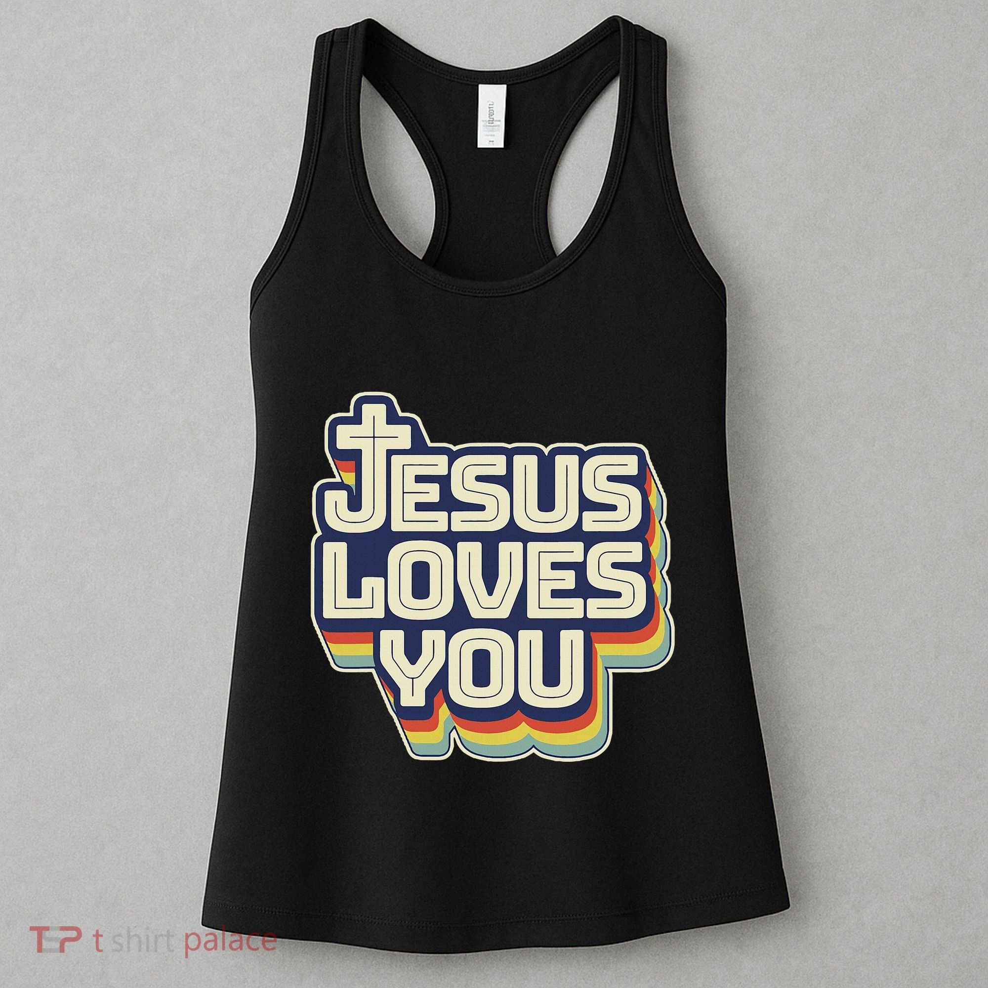 Jesus Loves You Christian Women's Tank Top