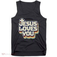 Jesus Loves You Christian Tank Top thumb 0
