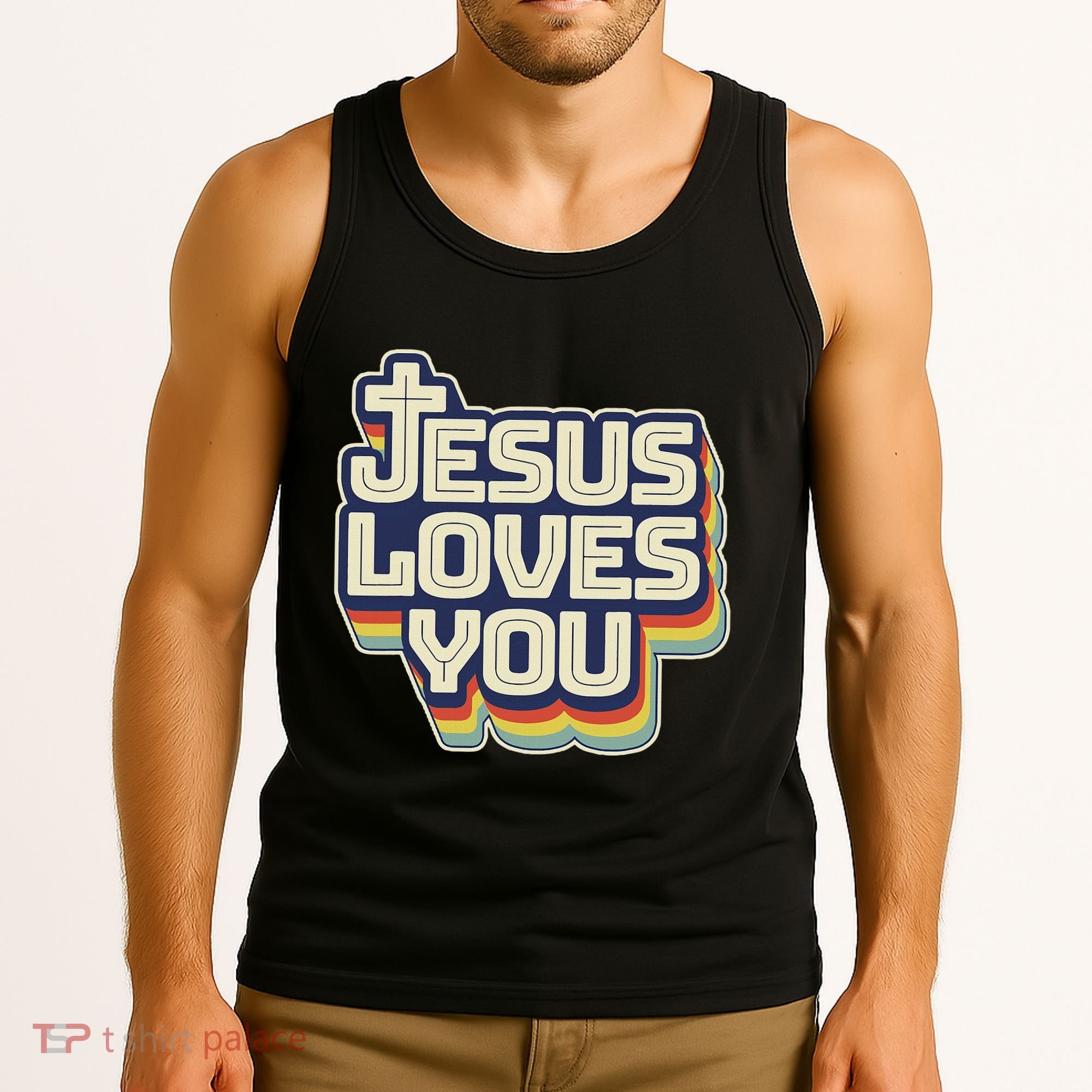 Jesus Loves You Christian Tank Top
