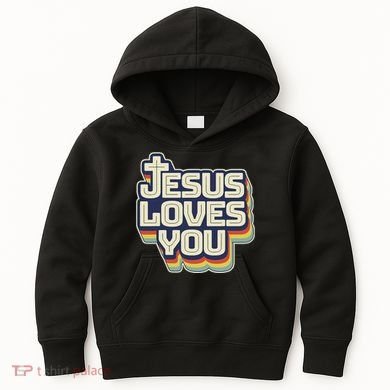 Jesus Loves You Christian Kids Hoodie