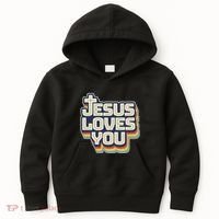 Jesus Loves You Christian Kids Hoodie thumb 0