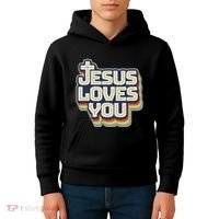 Jesus Loves You Christian Kids Hoodie thumb 4