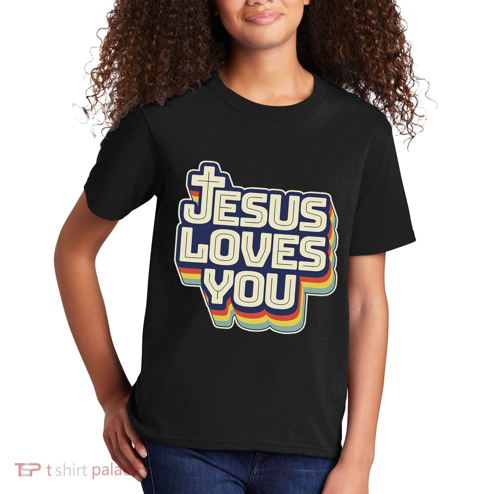 Jesus Loves You Christian Kids T-Shirt