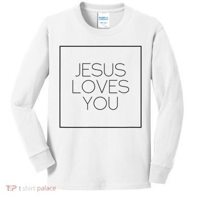 Jesus Loves You Kids Long Sleeve Shirt