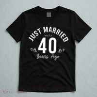 Just Married 40 Years Ago Husband And Wife T-Shirt thumb 5