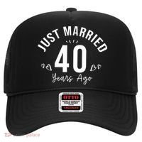 Just Married 40 Years Ago Husband And Wife Hat thumb 0
