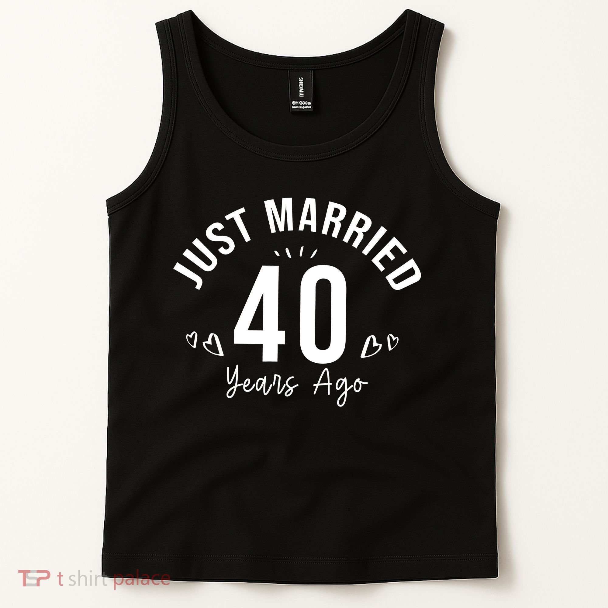 Just Married 40 Years Ago Husband And Wife Tank Top