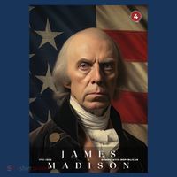 James Madison 4th President Of The United States Portrait Women's Tank Top thumb 5