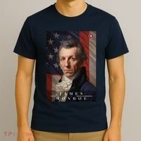 James Monroe 5th President Of The United States Portrait T-Shirt thumb 3
