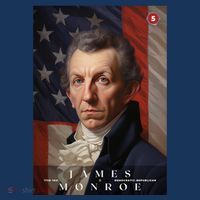 James Monroe 5th President Of The United States Portrait T-Shirt thumb 7