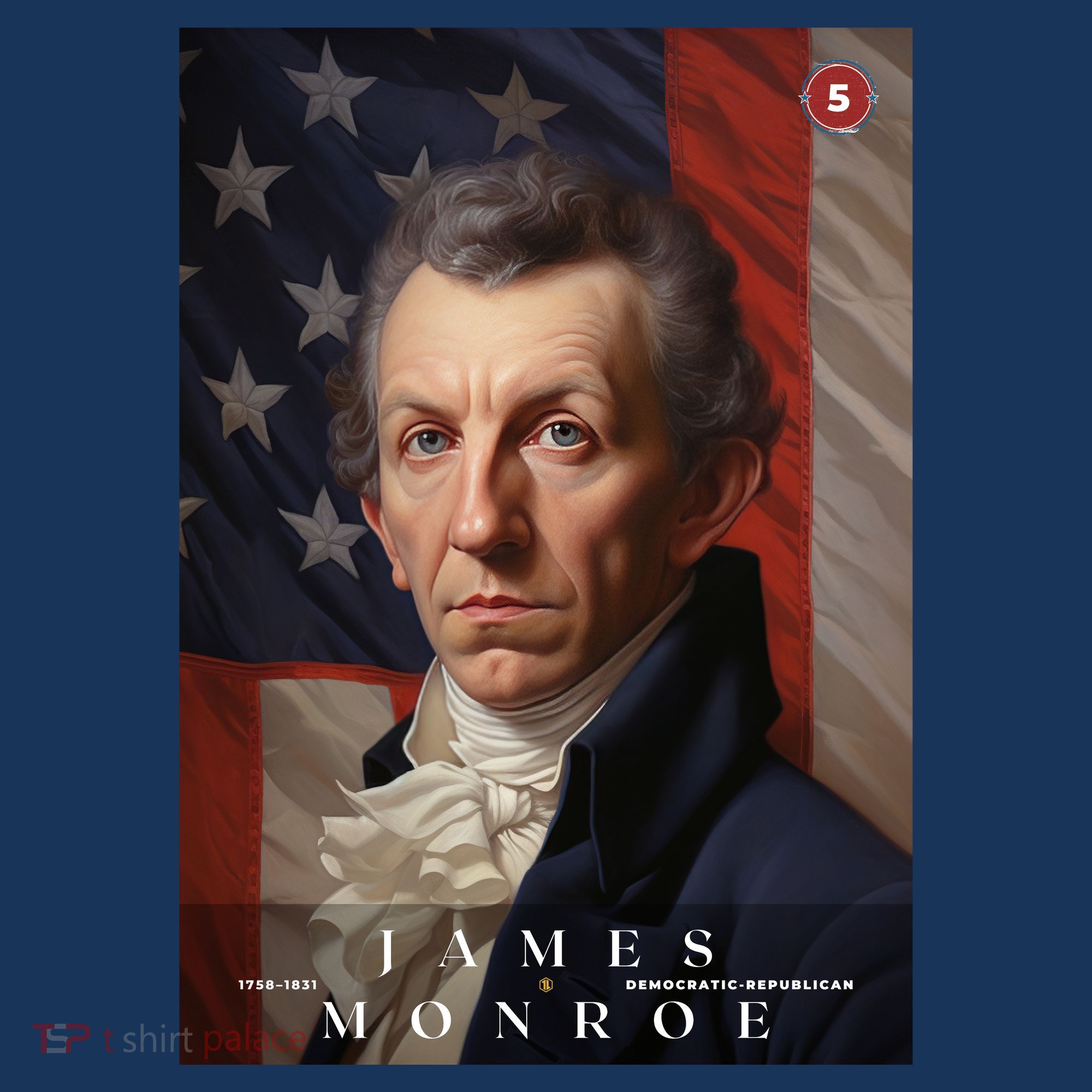 James Monroe 5th President Of The United States Portrait Women's Tank Top