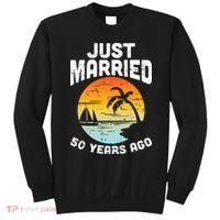 Just Married 50 Years Ago Anniversary Cruise Sweatshirt thumb 0