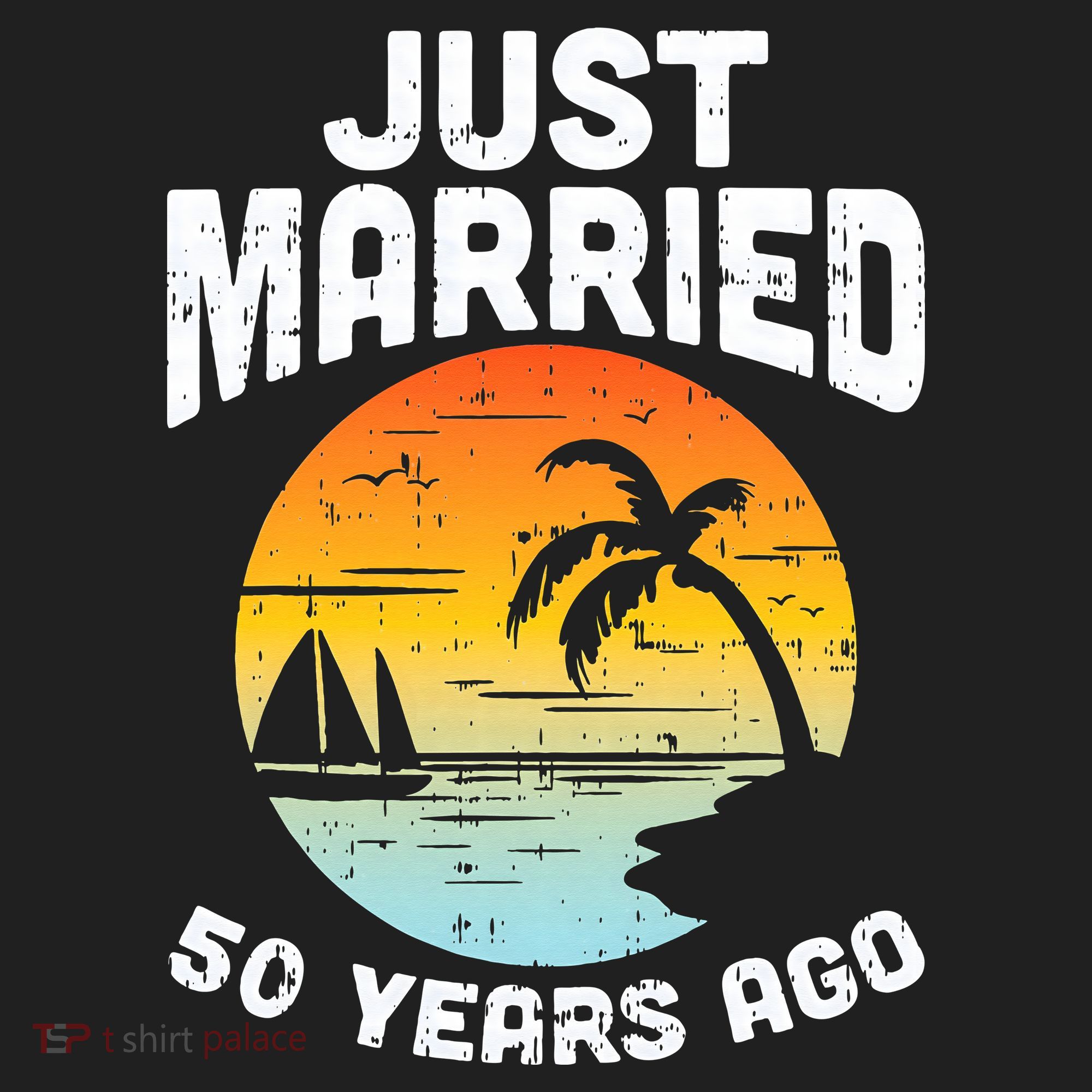 Just Married 50 Years Ago Anniversary Cruise Beanie