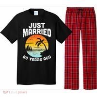 Just Married 50 Years Ago Anniversary Cruise Pajama Set thumb 0